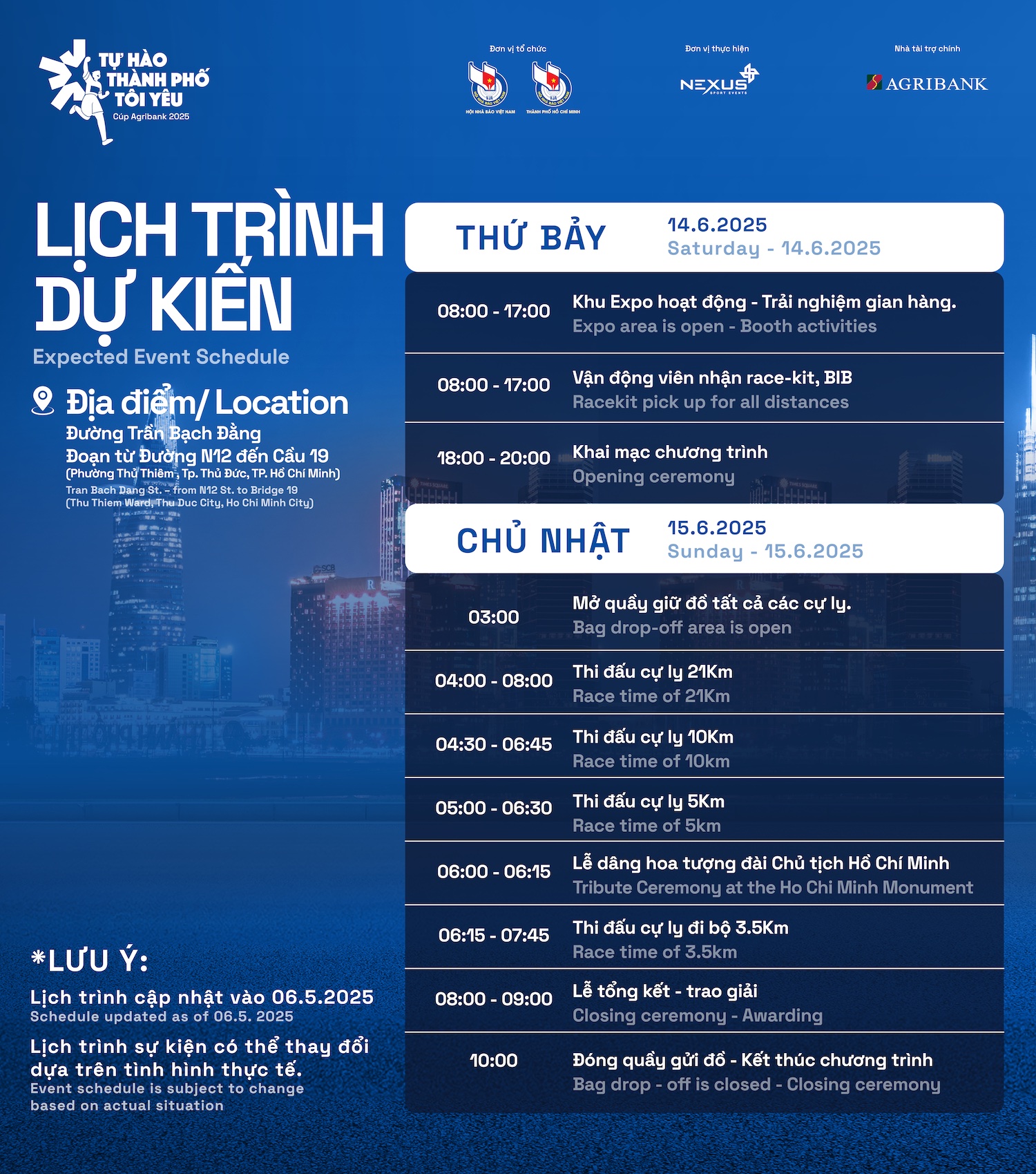 Sự Kiện Giải Chạy Bộ "Tự Hào Thành Phố Tôi Yêu" Cúp Agribank 2025 - Hồ Chí Minh 4