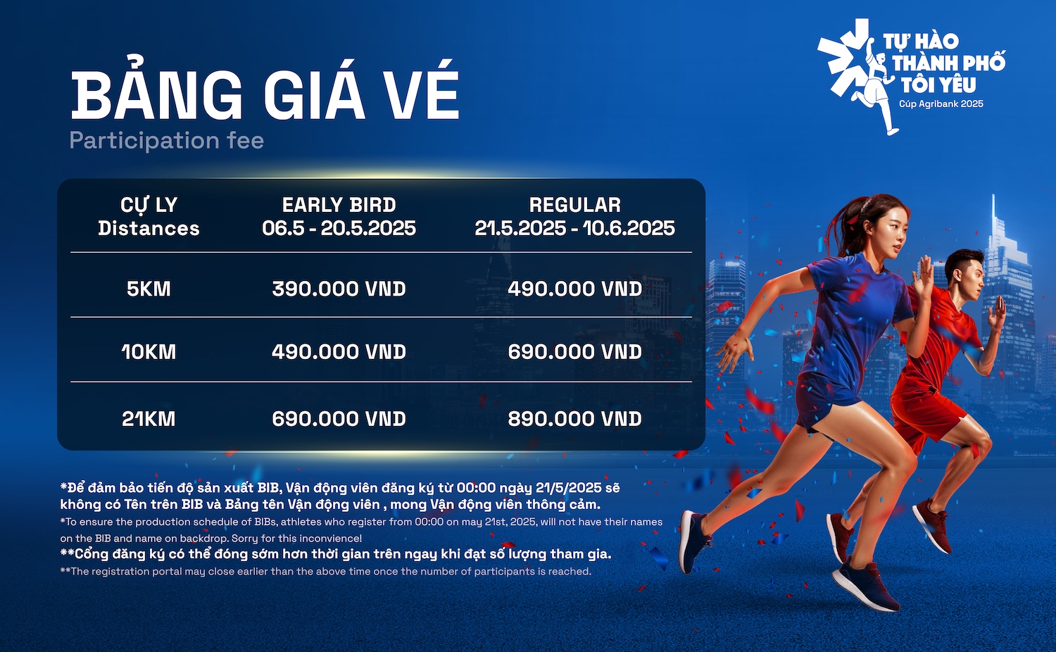 Sự Kiện Giải Chạy Bộ "Tự Hào Thành Phố Tôi Yêu" Cúp Agribank 2025 - Hồ Chí Minh 1
