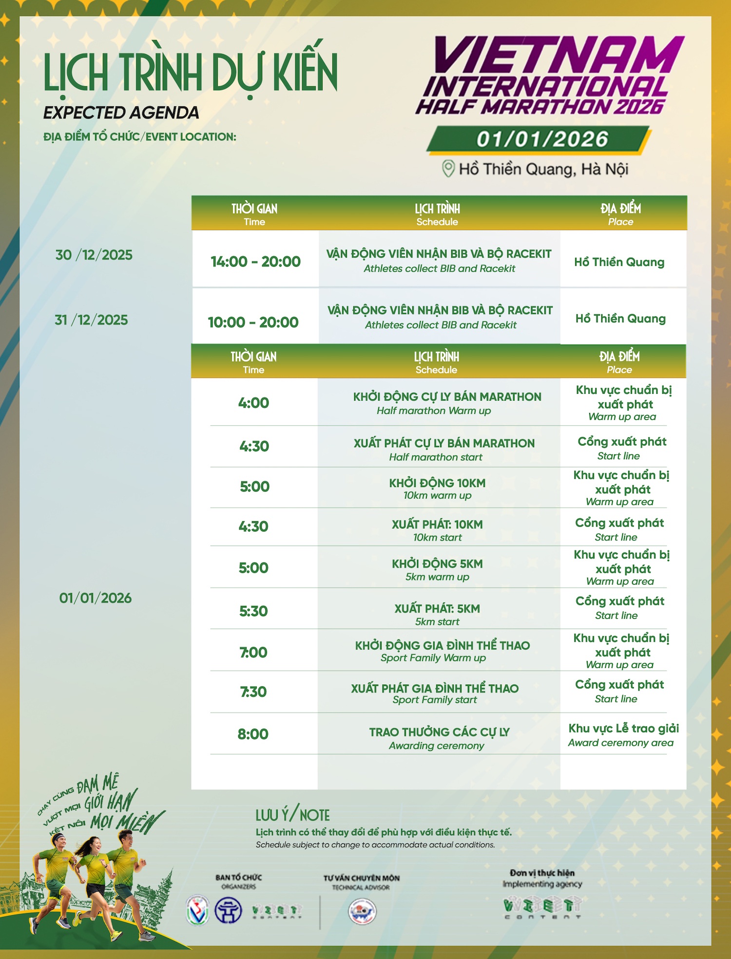 Sự Kiện Giải Bán Marathon Quốc Tế Việt Nam 2026 tại Hà Nội: Lịch & Đăng Ký 4