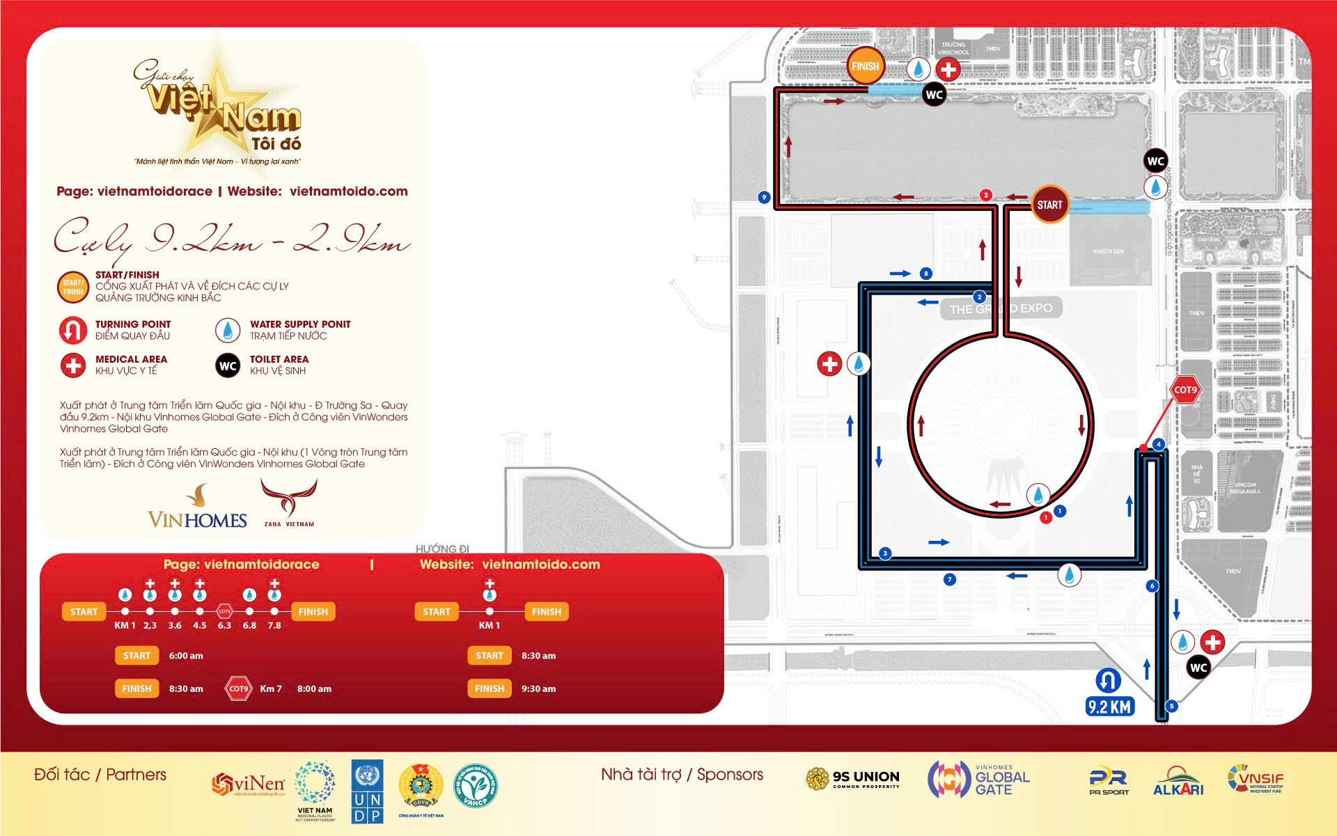 Bản đồ cự ly 2km