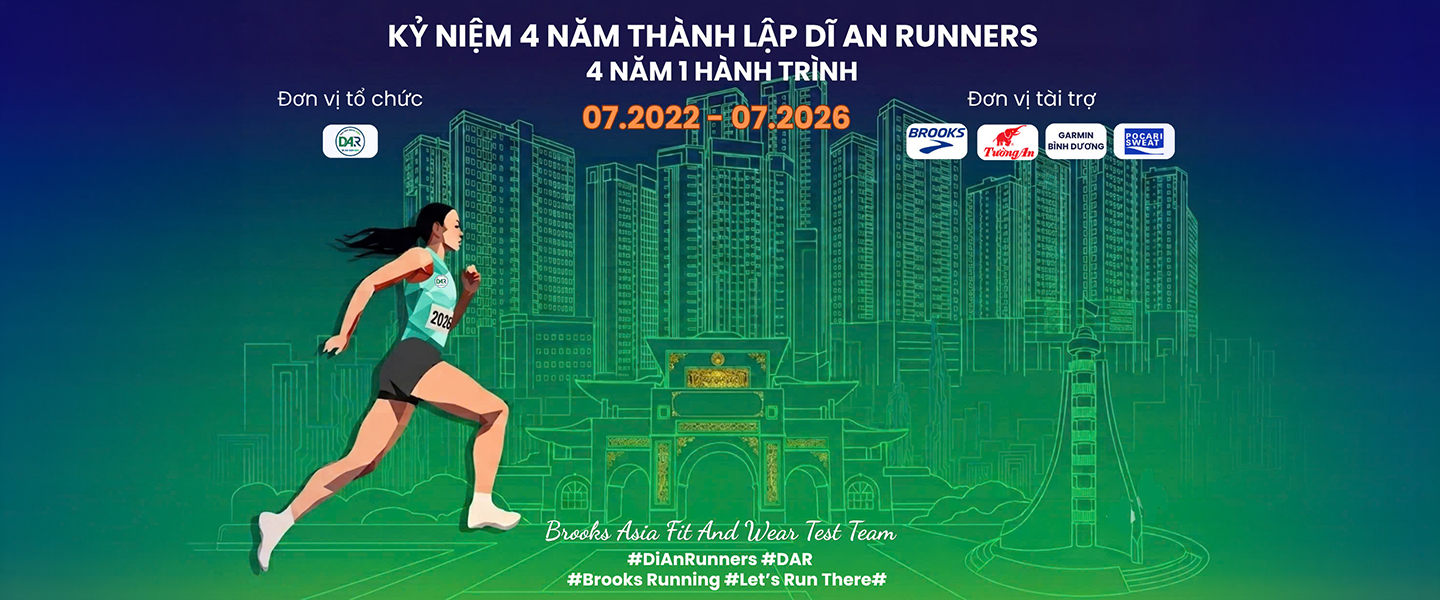 KỶ NIỆM 4 NĂM THÀNH LẬP DĨ AN RUNNERS 4 NĂM 1 HÀNH TRÌNH